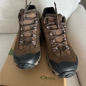 Men's Oboz Brown Bridger B-dry Waterproof Hiking Shoes